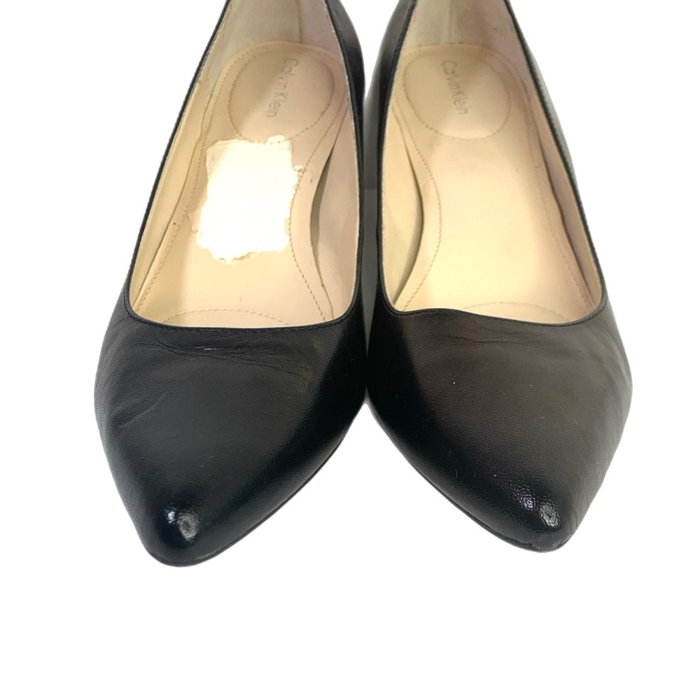 Calvin Klein Black Kitten Heel Pumps Women’s Size 10 Pointed Toe - Picture 9 of 9